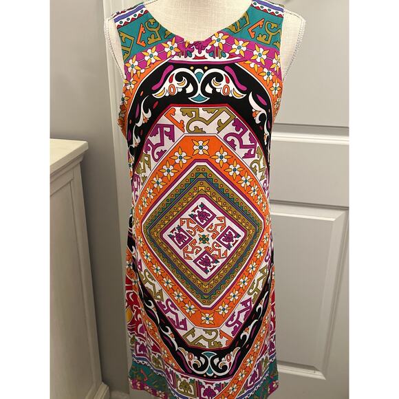 Nicole by Nicole Miller Size Medium Dress Mediterranean Boho Bohemian - Picture 1 of 1